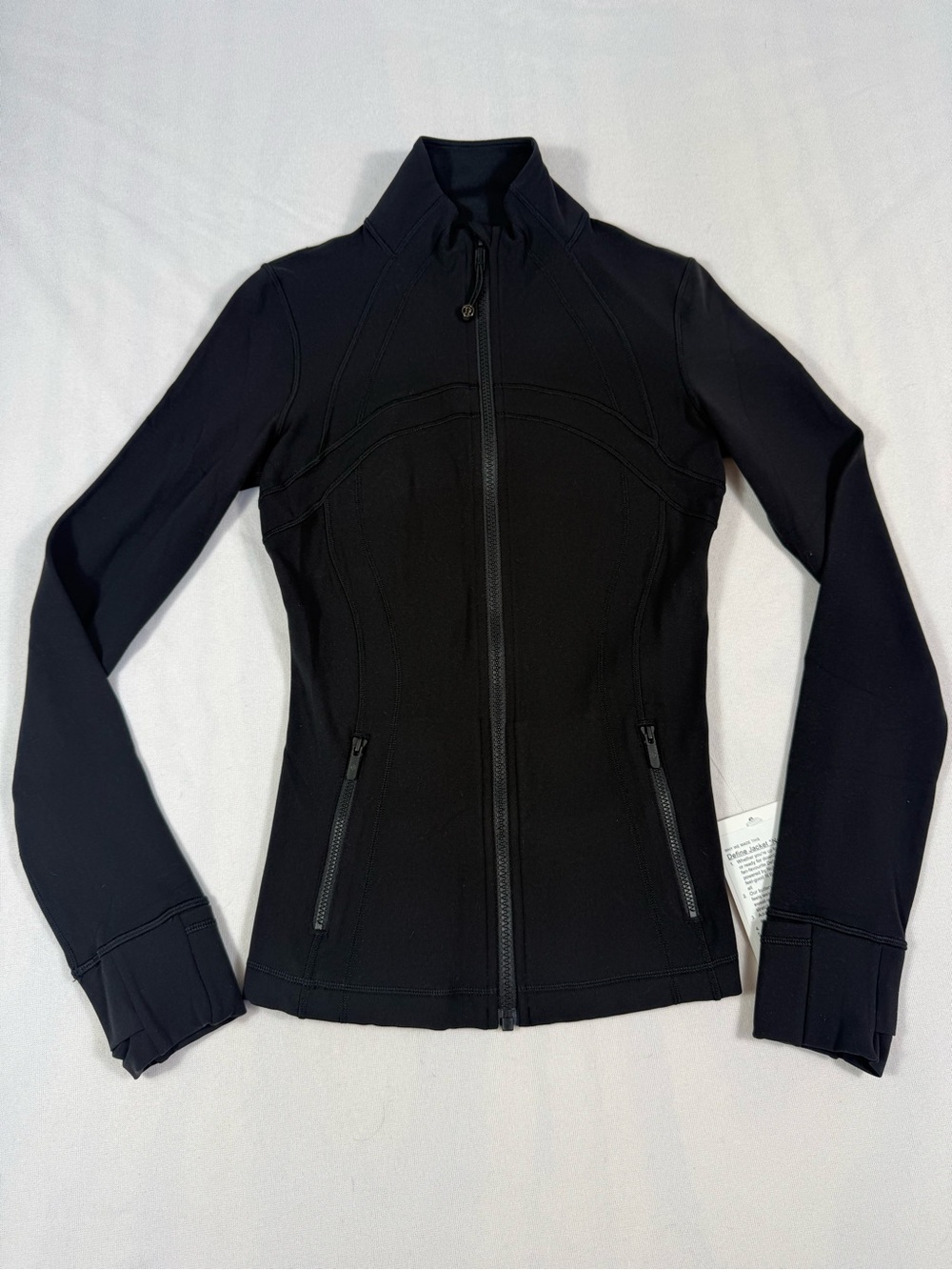 lululemon athletica Black Fitted Define Jacket Nulu with Sleeve Logo
